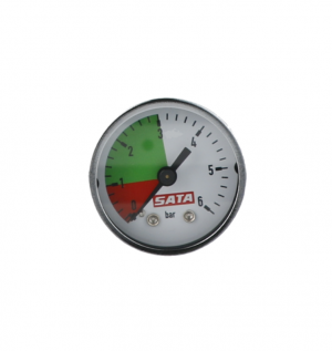 25015_Manometer, 40 mm, max. 6 bar, grüner Bereich 1 - 3 bar