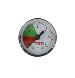 25064_Manometer, 40 mm, max. 6 bar, grüner Bereich 1,3 - 2,6 bar