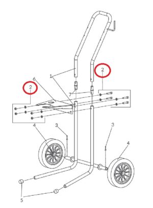 WAGEN SCHRAUBEN, MUTTERN, DICHTUNGEN (4+4+8St)