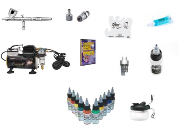 AIRBRUSH DELUXE SET mit Eclipse HP-CS