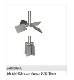 V6100002413-Schrägbl.-Rührorgan klappbar D.335 20mm